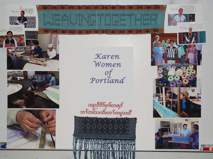 Weaving Together Woven Piece by Portland Karen Weavers